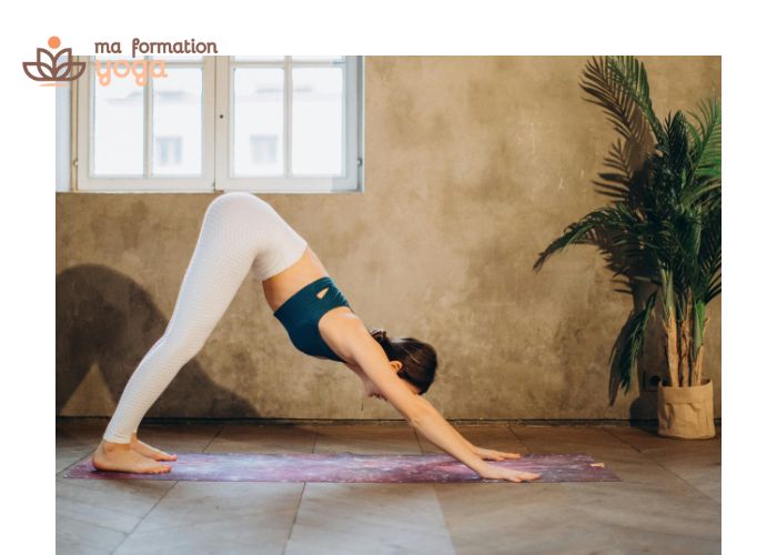 Posture du chien t�te en bas