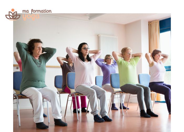 yoga sur chaise s�niors